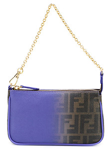 Fendi Degrade Monogram Shoulder Bag Purple