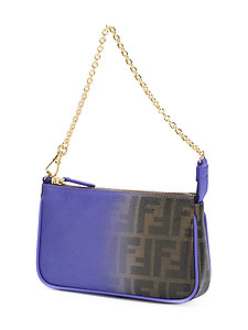 Fendi Degrade Monogram Shoulder Bag Purple