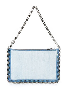 Stella McCartney Falabella floral denim clutch